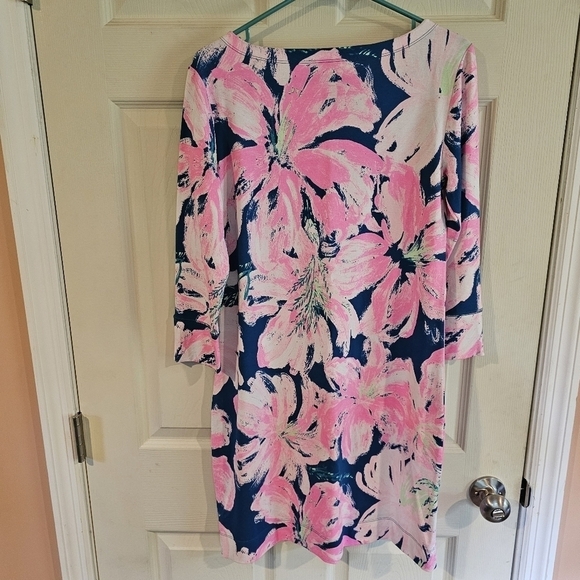 NWOT Lilly Pulitzer Sophie Sheath Sleeve Floral Jersey Knit Mini Dress - Picture 7 of 8